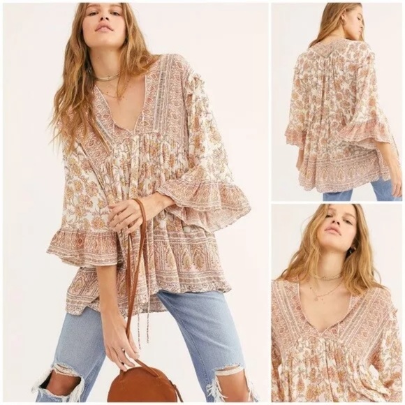 Free People Tops - NWT Free People Moonlight Dance BohoTunic Top
